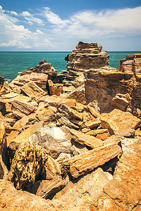 澳大利亚布罗ome地平线环境泡沫荒野海浪橙子沙漠旅游岩石假期图片