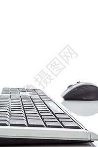 键盘和鼠标电子产品电脑技术硬件互联网白色桌子黑色老鼠图片