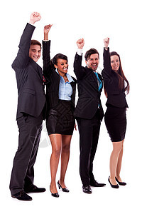 商业团队多样化 快乐 孤立合伙联盟合作团体企业家员工金融多样性公司办公室图片