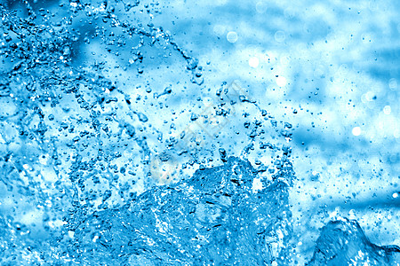 蓝水背景雨滴圆圈生活蓝色墙纸海洋气泡水滴反射居住图片