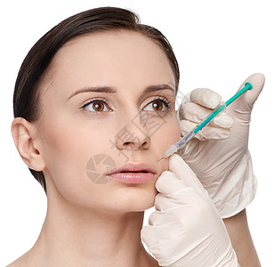 美容脸部的化妆性肉毒杆菌注射护理外科程序病人女士皱纹青少年手术手指考试图片