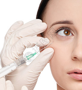美容脸部的化妆性肉毒杆菌注射护理手术考试容貌医生女孩化妆品病人青少年塑料图片
