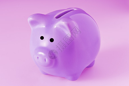 粉色陶瓷小猪银行图片