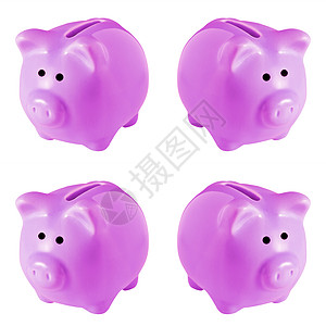 四家粉红猪银行图片