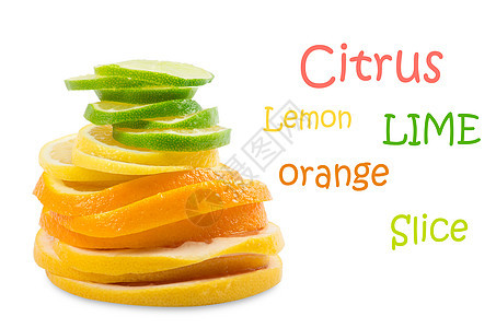 柑橘片柠檬饮食食物白色水果绿色黄色小吃团体皮肤图片