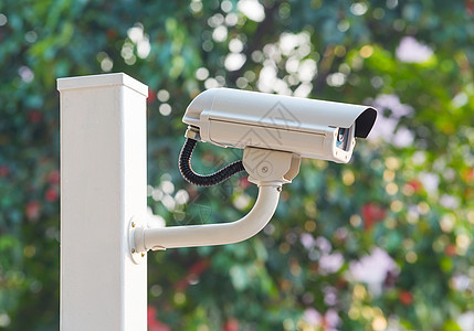 安保摄像机控制蓝色小时警卫镜片金属视频危险技术天空图片