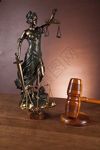 大气成分与法律和正义的东西权威法庭起诉法官犯罪惩罚真相棕色后卫律师背景图片