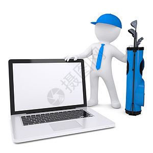 3名持笔记本电脑的白人男子键盘数据成功男人互联网竞赛运动学习手肘高尔夫球图片