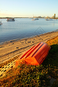 澳大利亚宽水金色海岸热带海滩天空远景地平线海岸线反思公寓假期日出图片