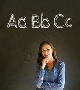 书写老师 学习文字写作教育粉笔黑色学校英语拼写黑板字母课堂木板图片