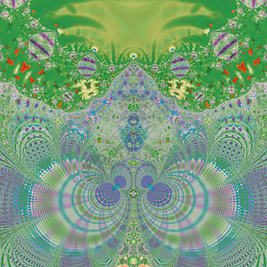 绿色之春魔法装饰风格艺术几何学创造力绿色艺术品乐趣图片
