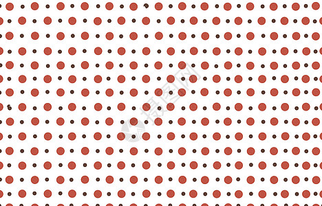 白糊色背景的 Polka点圆圈圆点棕色白色红色艺术图片