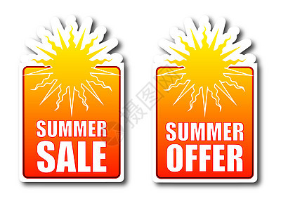 夏季销售 暑期发售徽章图片
