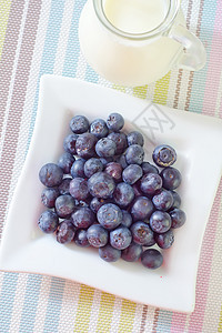 蓝莓早餐甜点饮食摄影水果果汁味道营养美食蔬菜图片