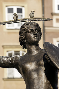 华沙美人鱼雕像传奇监护人身体吸引力女士旅行艺术纪念碑建筑学抛光图片