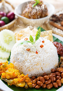 Nasi Lemak 新鲜热蒸汽图片