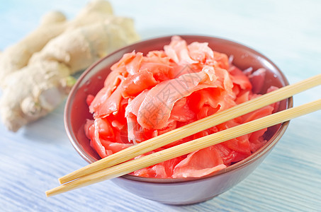 姜筷子蔬菜香料食物寿司营养饮食美味味道烹饪图片