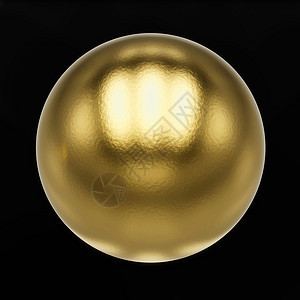 在黑色背景上孤立的金球背景图片