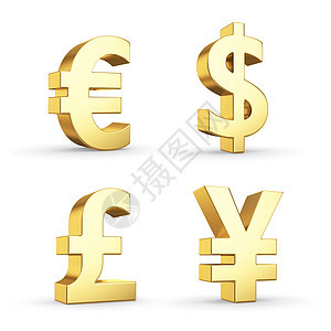 金货币符号  剪切路径汇率银行业库存插图交换银行金属金子现金金融图片
