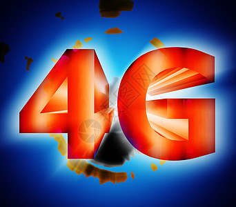 4G 网络符号机动性频率电话概念标准商业魔法白色上网互联网图片
