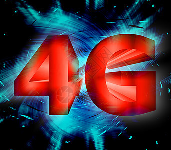 4G 网络符号细胞速度互联网数据魔法技术概念白色频率标准背景图片