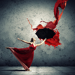 穿着带雨伞的飞披萨服 舞芭蕾舞者有氧运动女士歌剧身体配饰平衡芭蕾舞舞蹈家数字舞蹈图片