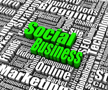 社会企业商业红色社交互联网营销网络文字形状3d一个字背景图片