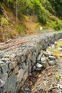 岩石块防止山崩图片