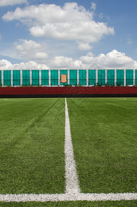 草地运动足球法庭场地绿色中心游戏线条条纹地面图片