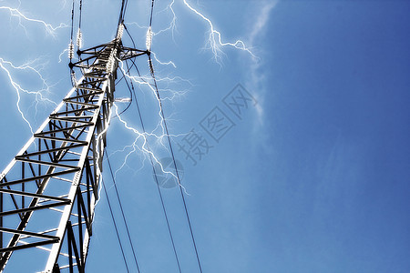 输电线路雷雨活力保险丝变压器危险电气风暴事故收费力量图片