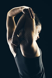 伸展护理女性服装热情肌肉私人活动运动休闲教练图片