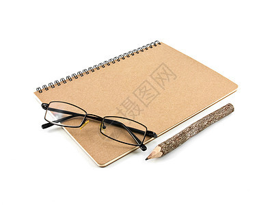空白笔记本材料眼镜学校文档记事本学生螺旋教育备忘录日记图片