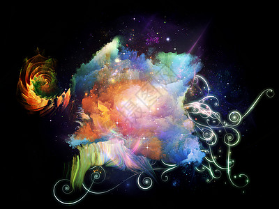 酷设计星云作品元素渲染魔法药品绘画创造力想像力幻觉图片