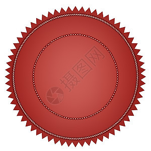 红海豹印章证书红色荣誉空白星形印模圆圈股票徽章背景图片