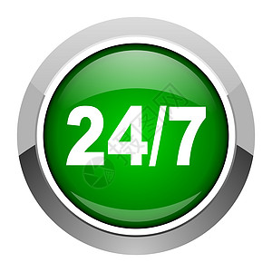 247 图标互联网电话按钮公司绿色销售工作库存营销折扣图片