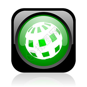 土黑绿平方网络灰色图标全球世界按钮全世界技术网站电讯行星地球旅行图片