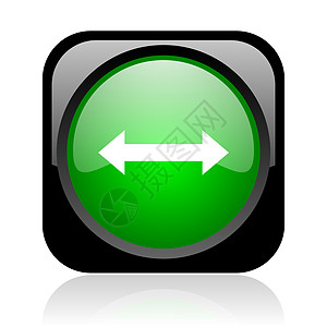 黑色和绿色平方图纸灰色图标行动互联网课程钥匙商业导航按钮横幅光标水平图片