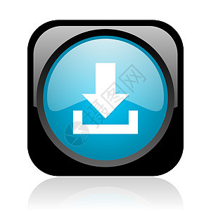 下载黑和蓝方网络灰色图标箭头商业按钮横幅控制互联网蓝色导航菜单网站图片