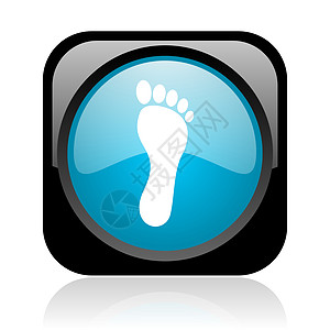 黑和蓝平方网络灰色图标钥匙按摩商业脚印修脚解剖学赤脚脚步药品菜单图片