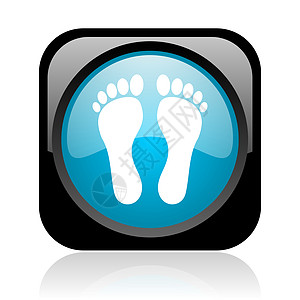 黑和蓝平方网络灰色图标打印菜单修脚横幅网站药品商业脚趾身体海滩图片