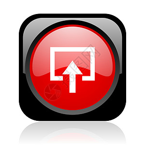 输入黑白和红方 Web 灰色图标行政人员入口按钮互联网成员菜单红色钥匙商业网站图片