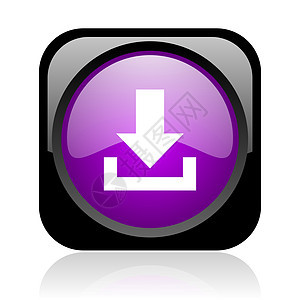 下载黑紫和紫色广场网络光亮图标网站互联网菜单按钮导航箭头横幅钥匙商业控制图片