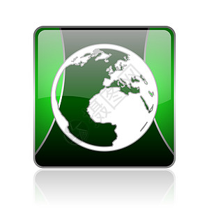 土黑绿平方网络灰色图标地球全球标识公司服务全世界技术白色电讯商业图片