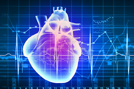 人类心跳监控医院科学卫生屏幕速度图表有氧运动诊断心脏病图片