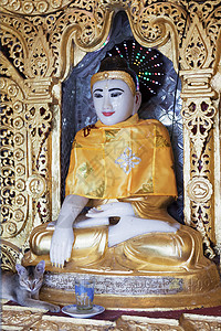 缅甸塔中布达佛像(buddha)图片