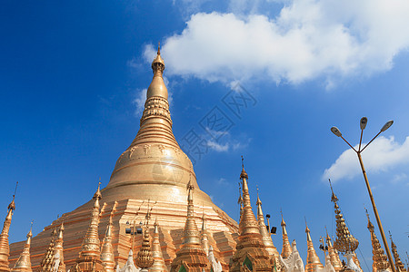 缅甸仰光的Shwedagon塔缅甸旅游寺庙世界旅行宝塔建筑学钻石遗产文化宗教图片