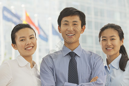 三名青年商务人士的肖像 北京图片