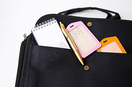 商业袋袋案件贮存公文包黑色办公室行李白色旅行载体手提包图片