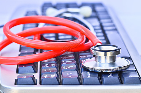 医疗保健概念卫生键盘检修技术外设医院笔记本电脑诊断经营图片