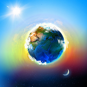 地球行星气氛地理平衡生态技术海洋宇宙月亮天空科学图片